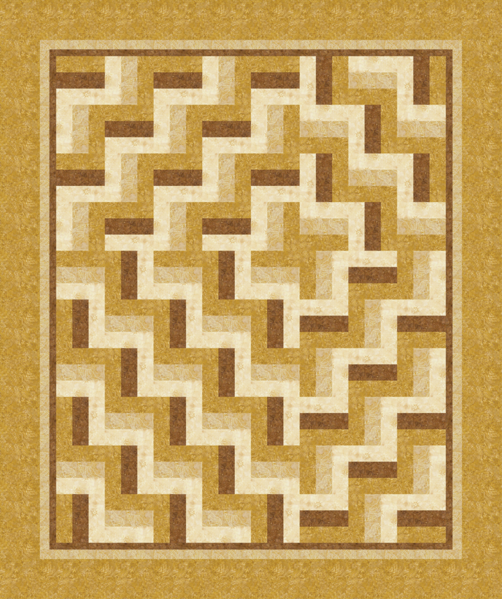 Pattern - Quilt Chef - Triple Rail with a Twist