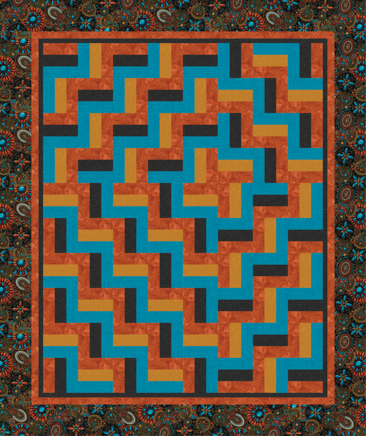 Pattern - Quilt Chef - Triple Rail with a Twist