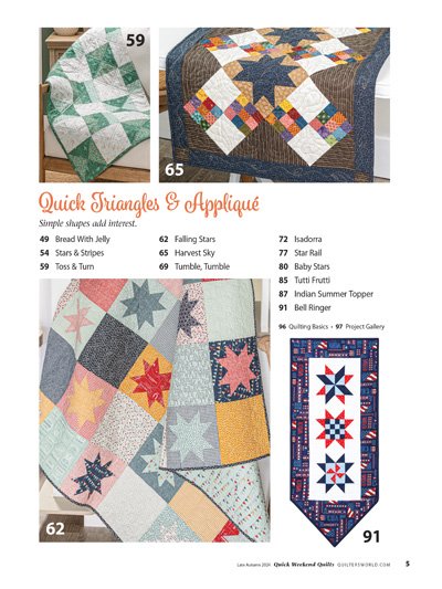 Book - Annie's Quilting - Quick Weekend Quilts