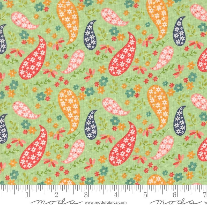 Moda - Sherri & Chelsi - Raspberry Summer - Mint 37691 15