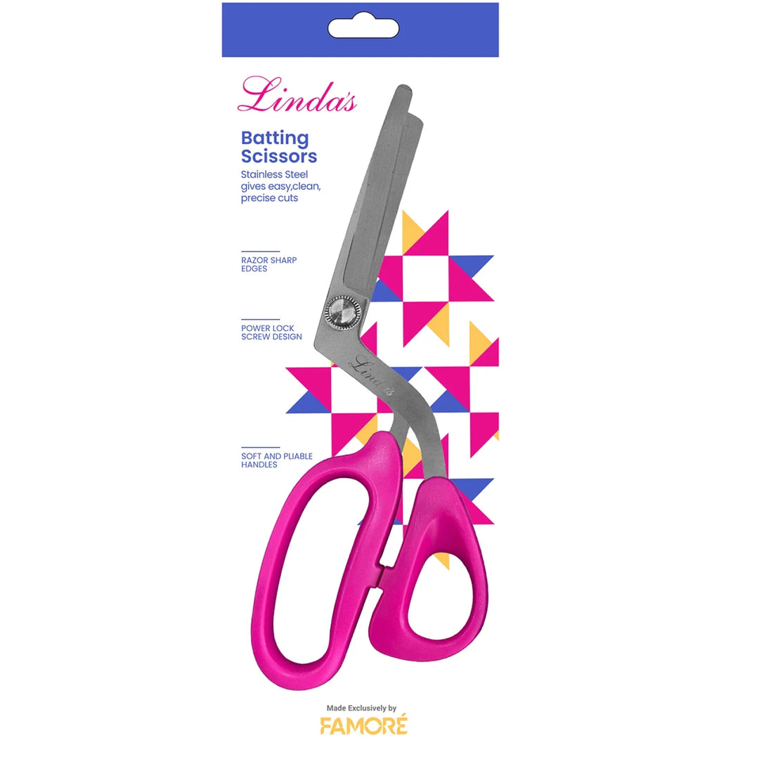 Scissor - Linda's Batting Scissors Pink