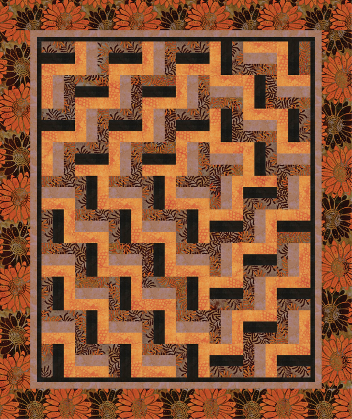 Pattern - Quilt Chef - Triple Rail with a Twist