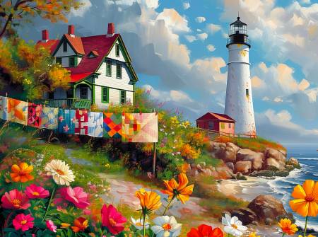 Puzzle - Lighthouse Quilts Puzzle 1000pc