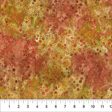 Northcott - Banyan Batiks - Pop Dots - Fall Leaves 81900-32
