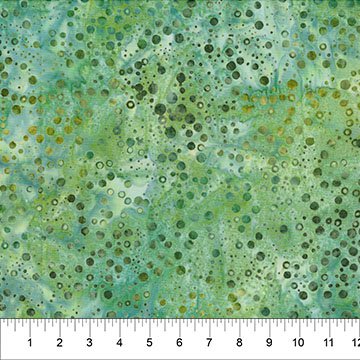 Northcott - Banyan Batiks - Pop Dots - Pale Blue Green 81900-65