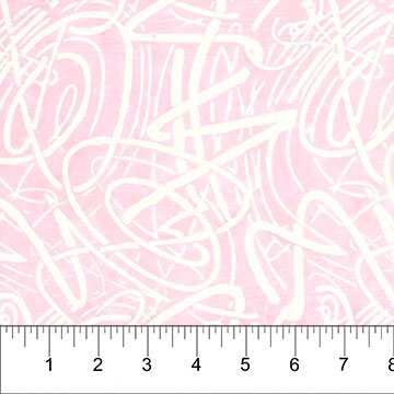 Northcott - Banyan Batik - Scribbles - Pink Blush 83084-20