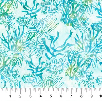 Northcott - Banyan Batik - Paradise Bay - Seafoam  83154-65