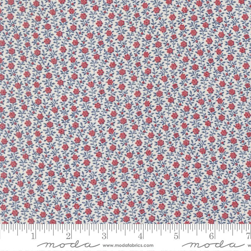 Moda - Primitive Gatherings - American Gatherings III - Cloud Berry Small Floral 49326 11