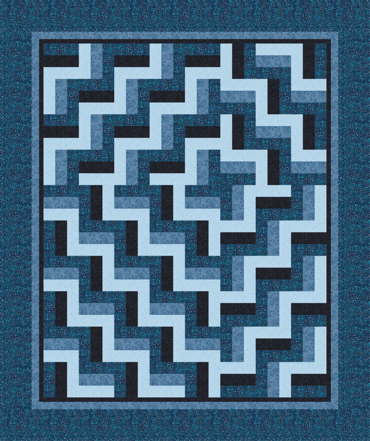 Pattern - Quilt Chef - Triple Rail with a Twist