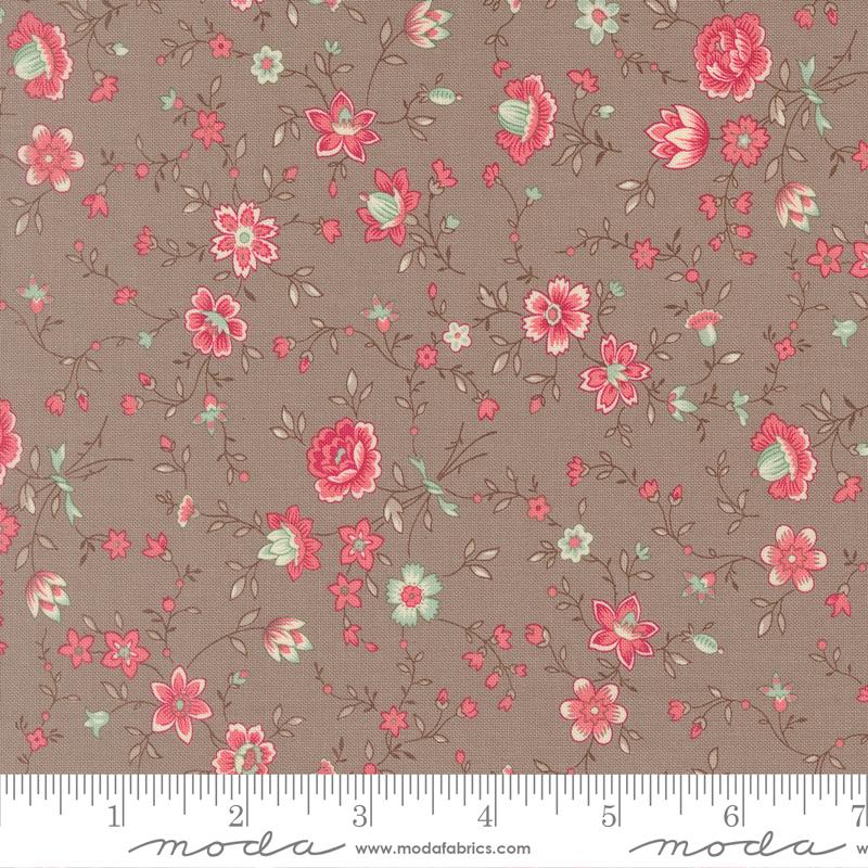 Moda - Bunny Hill Designs - Lyda Rose - Stone Flower Vines Florals 3073 22