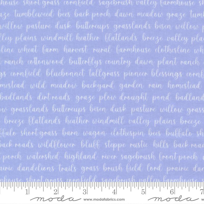 Moda - My Sew Quilty Life - Pastel Prairie - Sky 31784 21
