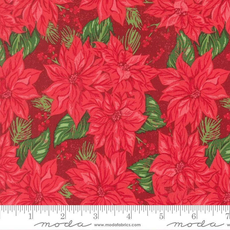 Moda- Stacy Iest Hsu - Holiday Cheer - Cardinal Poinsettia