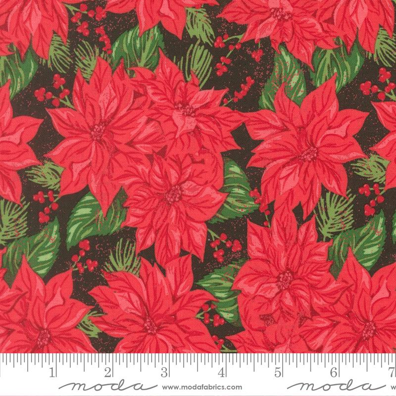 Moda- Stacy Iest Hsu - Holiday Cheer - Midnight Poinsettia