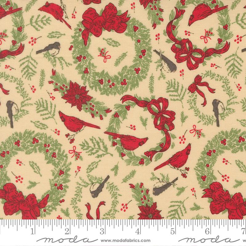 Moda- Stacy Iest Hsu - Holiday Cheer -  Natural Wreaths
