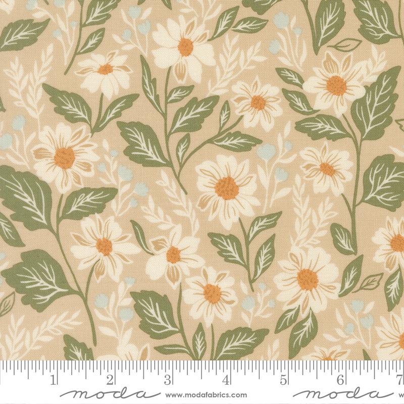 Moda - Lella Boutique - True Love - Oatmeal Big Floral 5260 12
