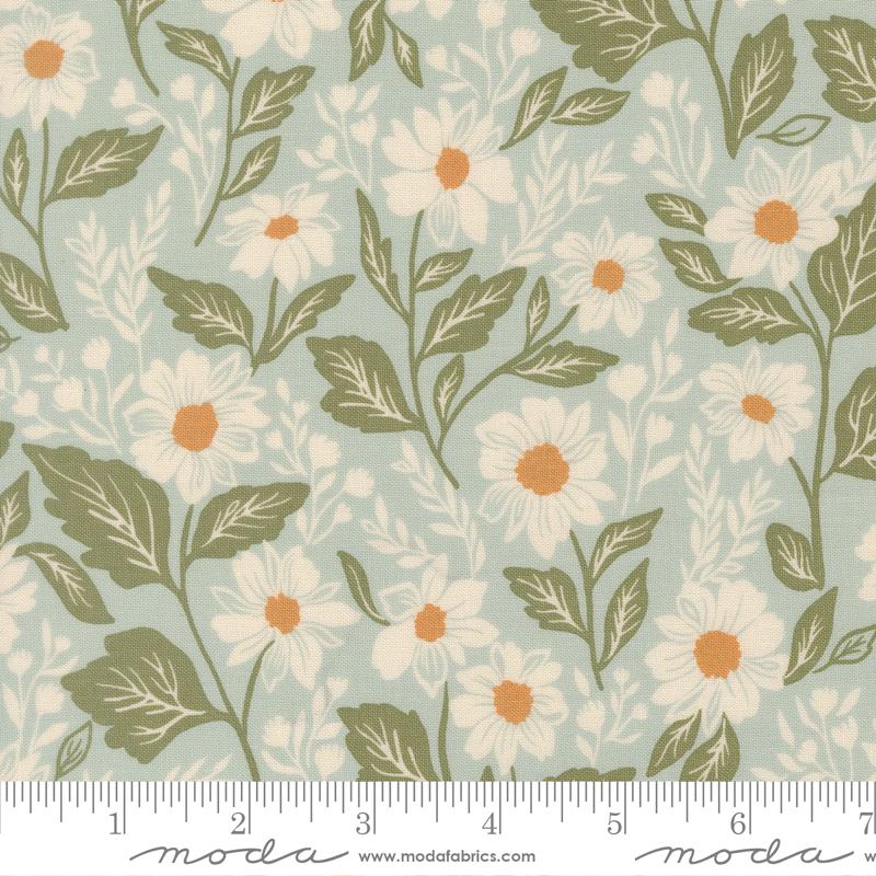 Moda - Lella Boutique - True Love - Robins Egg Big Floral 5260 14