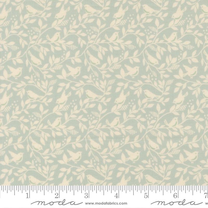Moda - Lella Boutique - True Love - Robins Egg Birds 5264 14