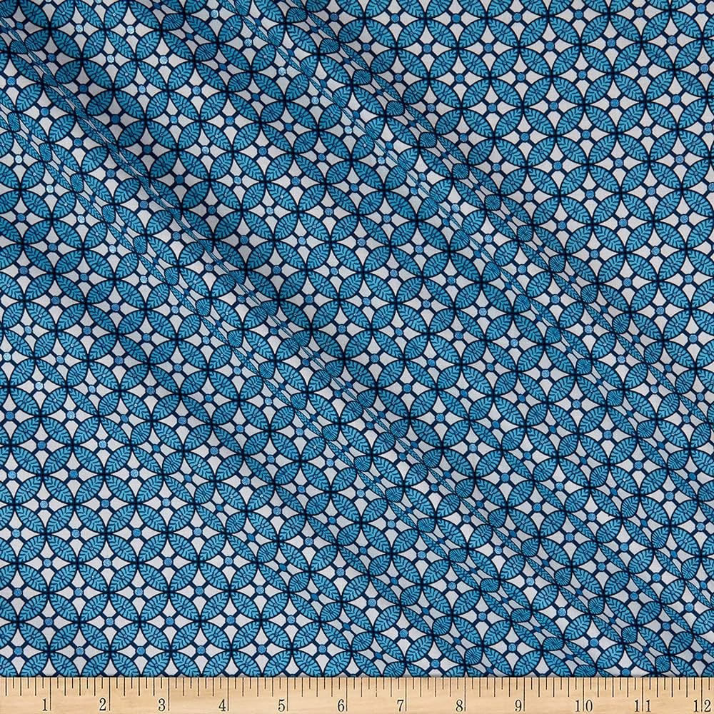 Benartex - Celestial Lights - Orange Peel Blue