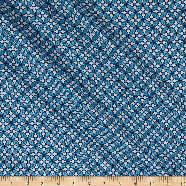 Benartex - Celestial Lights - Orange Peel Blue