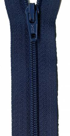 Zipper - 22in Navy Blue