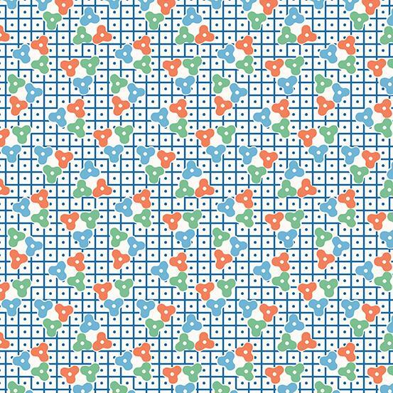 Andover - Lottie Ruth - Blue Lattice