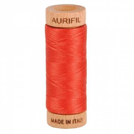Aurifil 80wt - 2255 Dark Red Orange