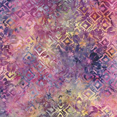 Timeless Treasures - Wing and A Prayer - Batik - Butterfly Hibiscus Floral