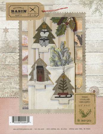 Pattern - Buttermilk Basin - Three Woodland Ornaments