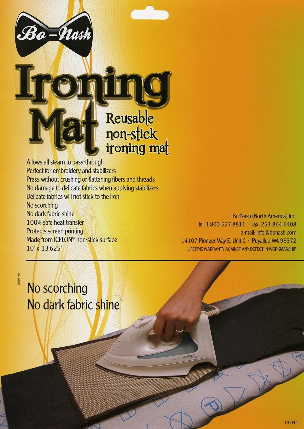 Iron - Bo-Nash Reusable Non Stick Ironing Mat 10in x 13-5/8in