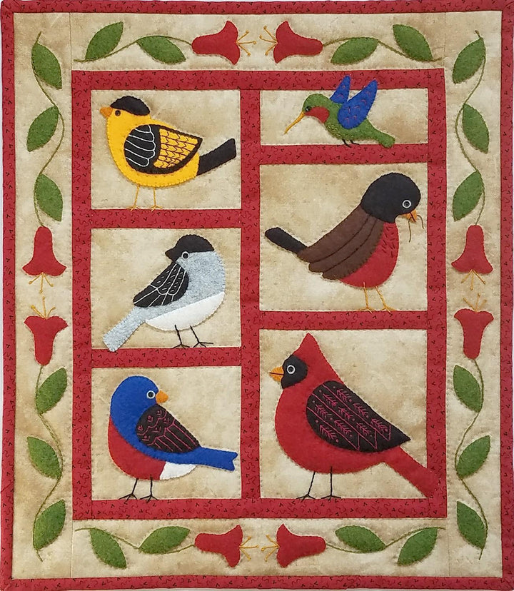 Kit - Rachel of Greenfield - Backyard Birds Wall Quilt