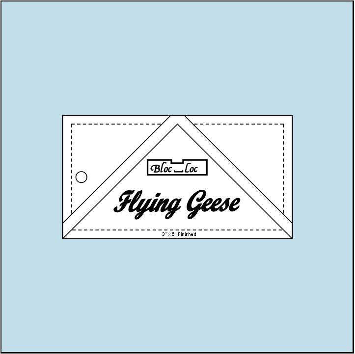Ruler - Bloc Loc - Flying Geese 3"x6"
