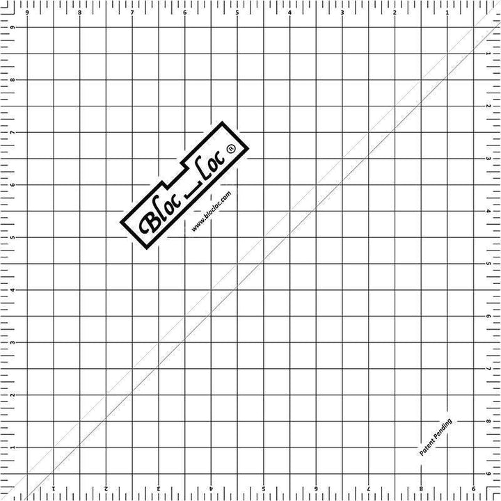Ruler - Bloc Loc - Half Square Triangle - 9.5"