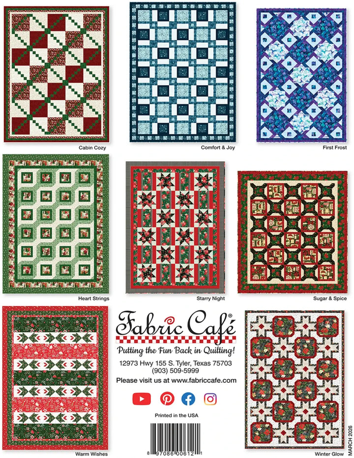 Book - Fabric Cafe - Holly Jolly 5-Yard Quilts