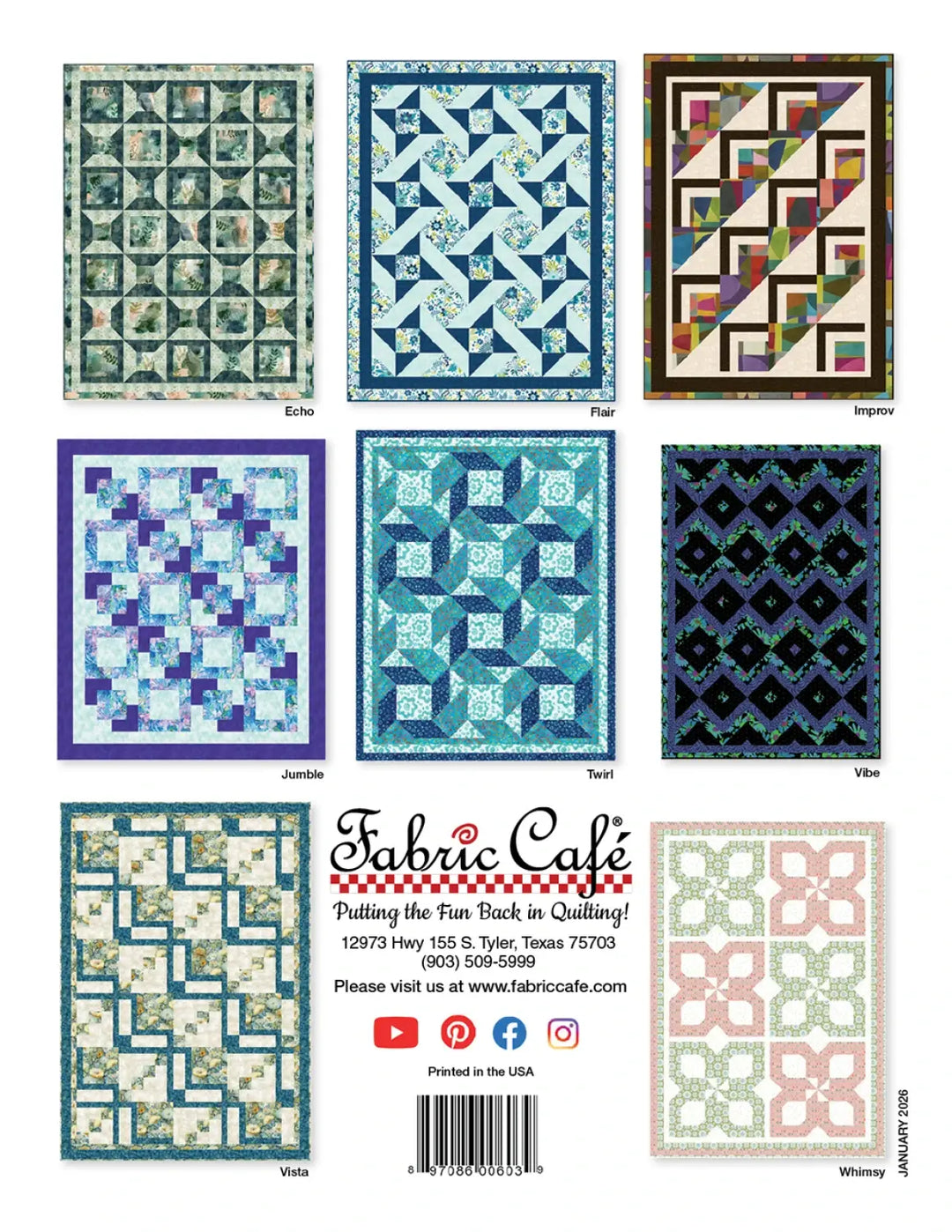 Book - Fabric Cafe - Make It Scrappy With 3-Yard Quilts