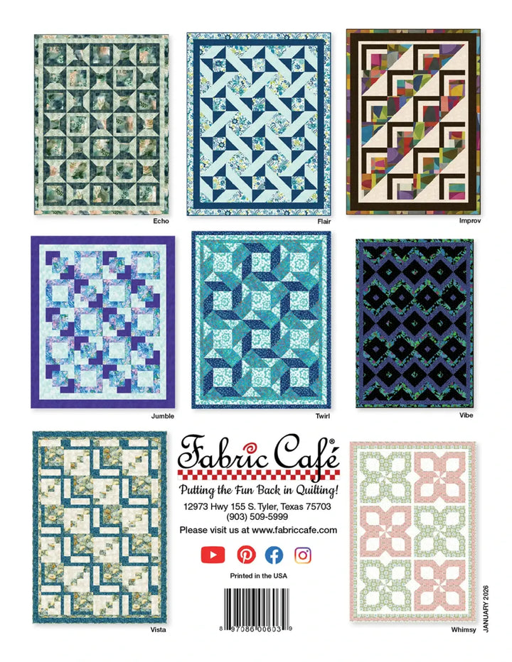 Book - Fabric Cafe - Make It Scrappy With 3-Yard Quilts