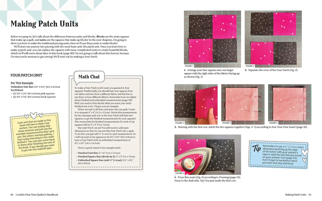 Book - Lorelai's First-Time Quilter's Handbook: From Basics to Beautiful Quilts