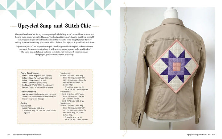 Book - Lorelai's First-Time Quilter's Handbook: From Basics to Beautiful Quilts