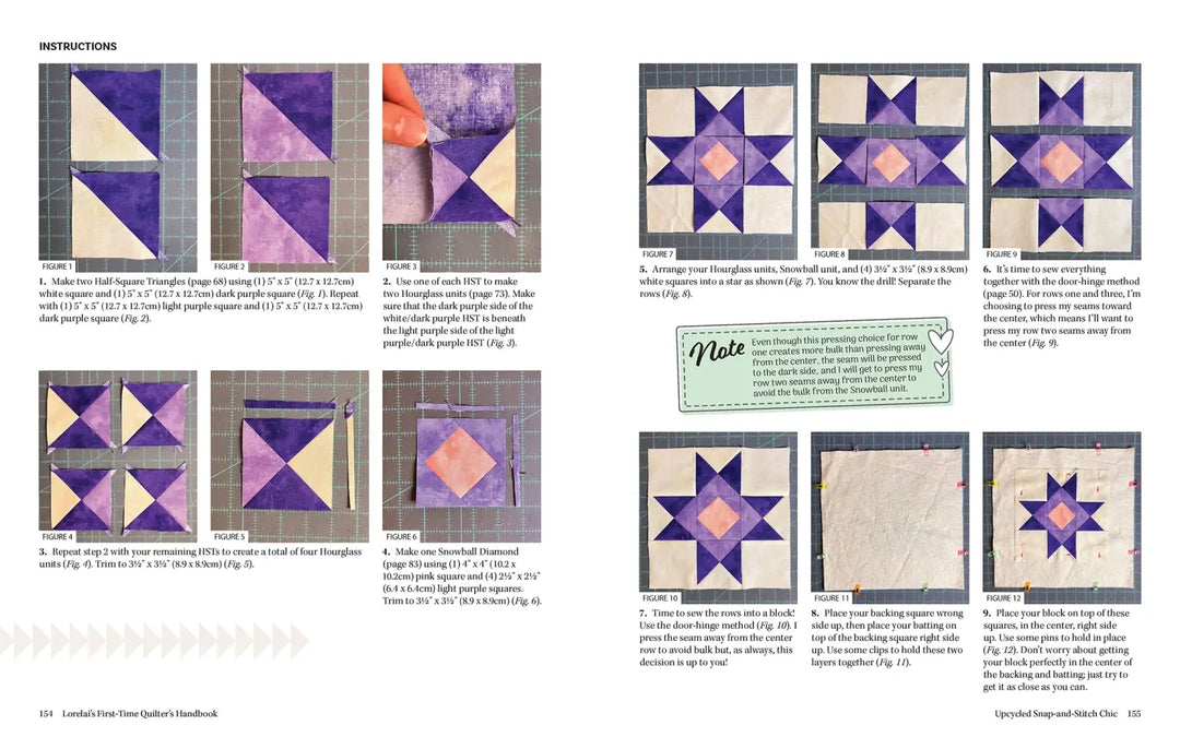 Book - Lorelai's First-Time Quilter's Handbook: From Basics to Beautiful Quilts
