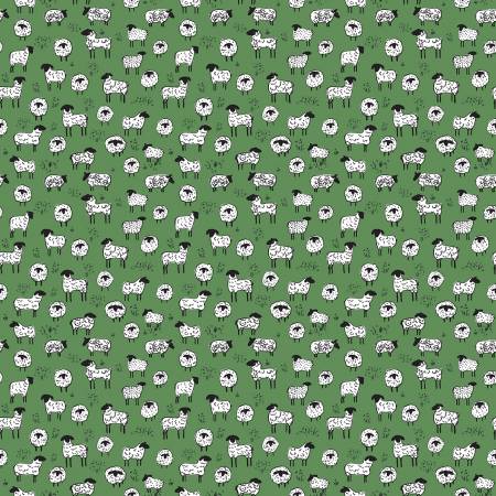 Riley Blake - Farm Livin - Sheep Green
