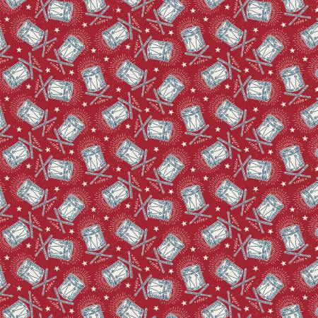 Riley Blake - Independence - Drums Cherry Tart