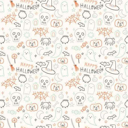 Riley Blake - Frank and Friends - Halloween Icons Cloud
