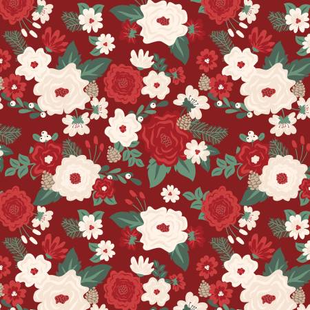 Riley Blake - Evergreen Wishes - Main Red