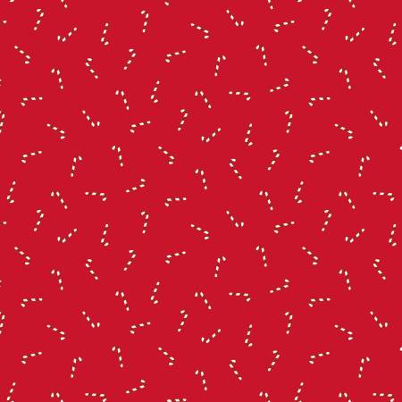 Riley Blake - Seasonal Basics - Candy Canes Red