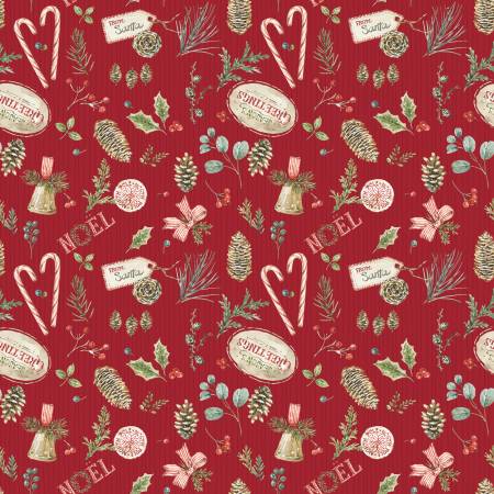 Riley Blake - Holiday Spirit - Christmas Tossed Red