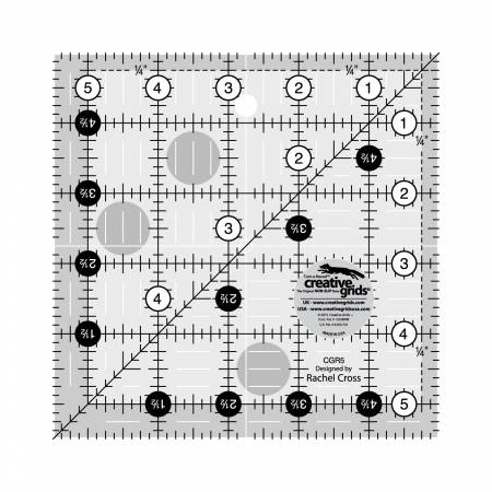 Ruler - Creative Grid - 5-1/2in Square