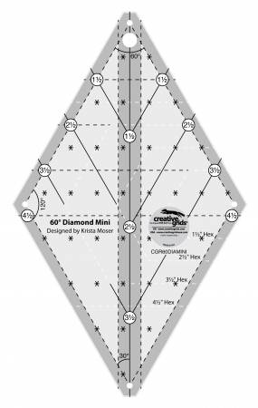 Ruler - Creative Grids - 60 Degree - Mini Diamond Ruler
