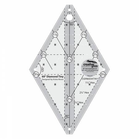 Ruler - Creative Grid - 60 Degree - Tiny Diamond Ruler