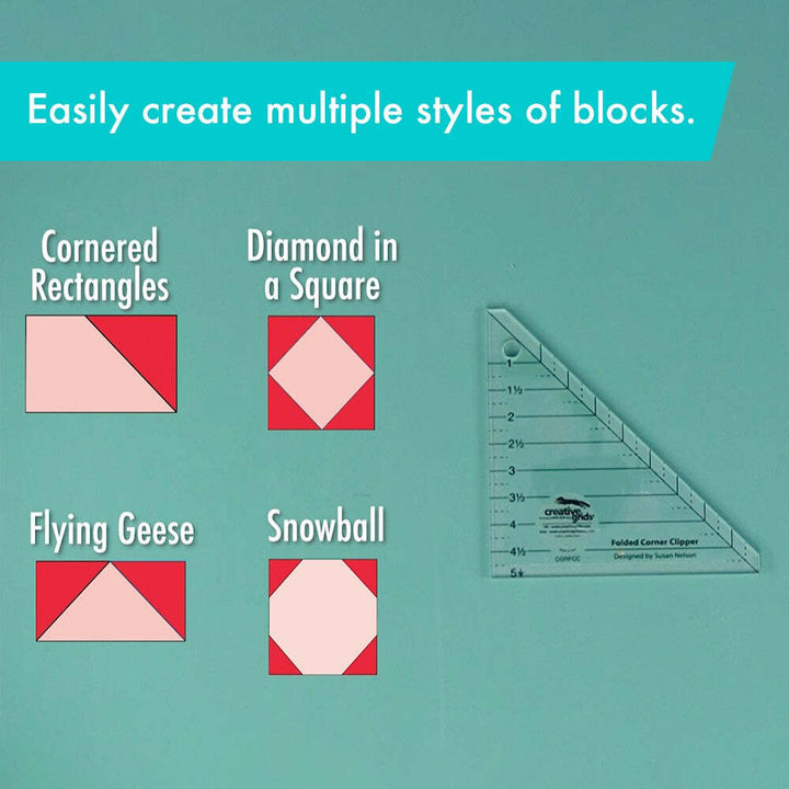 Ruler - Creative Grid - Folded Corner Clipper Tool