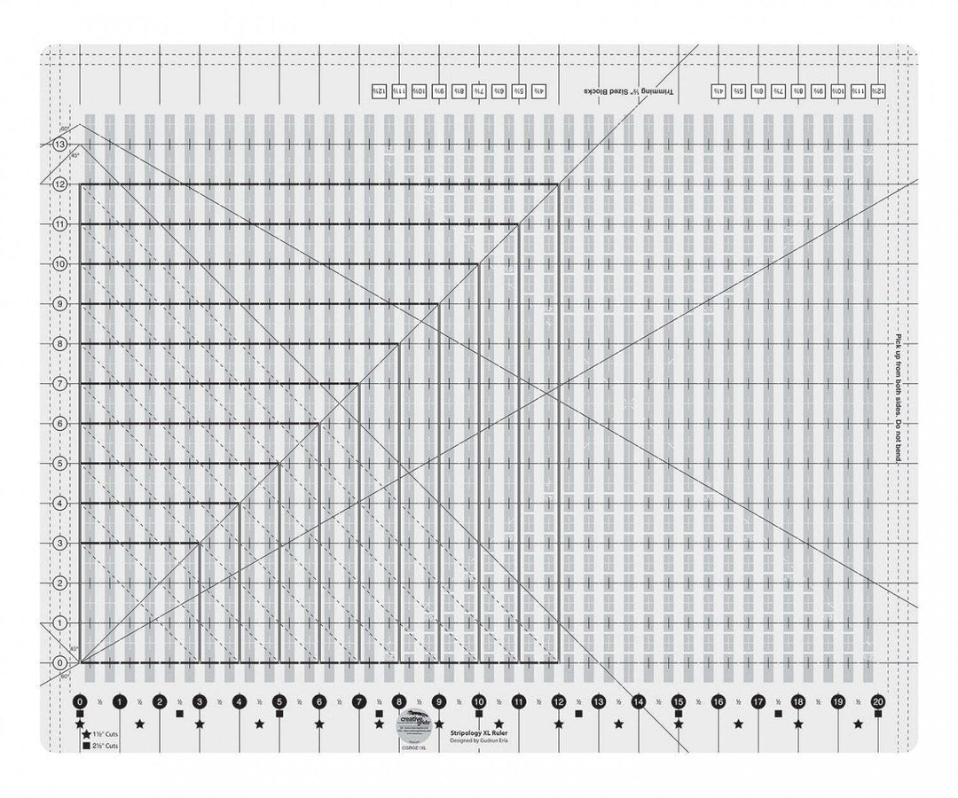 RULER - Creative Grids - Stripology XL Ruler Non-slip
