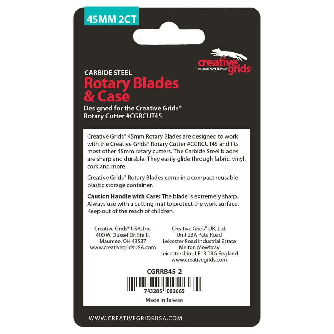 Rotary Blades - Creative Grids - 45mm 2pk
